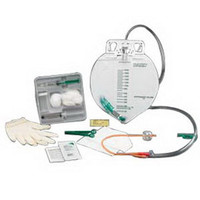 LUBRICATH Center-Entry Drainage Bag Coude Foley Catheter Tray 16 Fr 5cc  57901116-Each