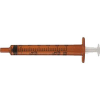 Oral Syringe with Tip Cap 1 mL, Amber (500 count)  58305207-Case