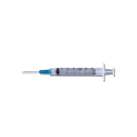 Luer-Lok Syringe with Detachable PrecisionGlide Needle 25G x 1", 3 mL (100 count)  58309581-Box