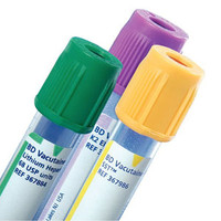 Vacutainer Plus Plastic Tube with Green Conventional Closure, 3 mL, 13 mm x 75 mm.  58366667-Case