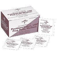 Povidone Iodine 10% USP, Prep Pad (100 count)  60093917-Box
