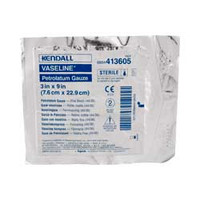 Vaseline Sterile Non-Adherent Petrolatum Gauze Strip 3" x 9"  61423600-Each