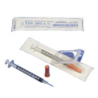 Monoject SoftPack Insulin Syringe 28G x 1/2", 1/2 mL (100 count)  61600004-Box
