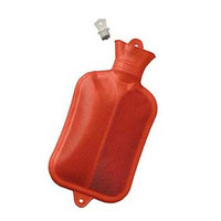 Mabis Rubber Water Bottle, Red  6642840000-Each