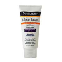 Neutrogena Clear Face Liquid Sunblock Lotion SPF 55, 3 oz.  53681108800-Each