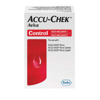 ACCU-CHEK Aviva High/Low Flow Control Solution  5904528638001-Box