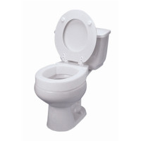 Hinged Elevated Toilet Seat, Standard, 4"  6464125710000-Each