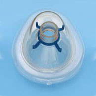 AirLife Disposable Resuscitation Face Mask with Blue Hook Ring, Medium, Adult  552K8054-Each