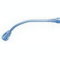 Medi-Vac Yankauer Suction Handle with Tapered Bulbous Tip with Pre-connected Tubing 6" L x 1/4" I.D  55K83A-Each