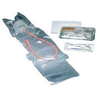 TOUCHLESS Male Red Rubber Intermittent Catheter Kit 14 Fr 1100 mL  574A2044-Case