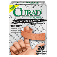 Curad Extreme Hold Fabric Adhesive Bandage, Assorted Sizes  60CUR14924RB-Box