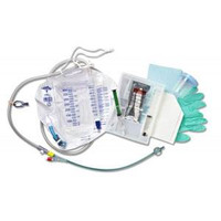 100% Silicone Closed System Foley Catheter Tray 16 Fr 10 cc  60DYND11519-Each
