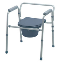 Guardian Folding 3-In-1 Steel Commode, 21-1/4"  60G302134-Each