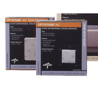Optifoam Ag Foam Dressing with Ionic silver 4" x 4"  60MSC9614EPZ-Box