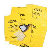 ChemoPlus Chemo Soft Waste Bag with Closure Tie 30 Gallon, Yellow  68DP5043B-Case