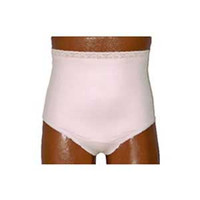 OPTIONS Ladies' Basic with Built-In Barrier/Support, Soft Pink, Dual Stoma, Small 4-5, Hips 33" - 37"  8080001SD-Each