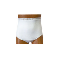 OPTIONS Ladies' Basic with Built-In Barrier/Support, White, Center Stoma, Small 4-5, Hips 33" - 37"  8080204SC-Each