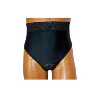 OPTIONS Ladies' Backless with Split-Lace Crotch and Built-In Barrier/Support, Black, Dual, Medium 6-7, Hips 37" - 41"  8083202MD-Each