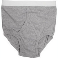 OPTIONS Men's Basic with Built-In Barrier/Support, Gray, Left-Side Stoma, Large 40-42  8090006LL-Each