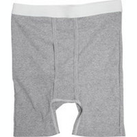 OPTIONS Men's Boxer Brief with Built-In Barrier/Support, Gray, Left-Side Stoma, Large 40-42  8094006LL-Each