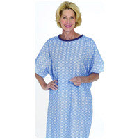 Snapwrap Patient Gown, Blue Marble, One Size  84500BM-Each