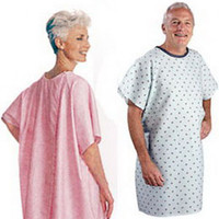 Adult Patient Gown, Blue Plaid  84500BP-Each