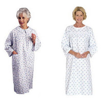 Flannelette Patient Gown, Medium 10-14  84530M-Each