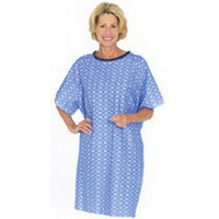 Tieback Patient Gown, Blue Plaid, One Size  84550BP-Each