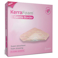 KerraFoam Gentle Border Absorbent Dressing, 3" x 3"  87CWL1010-Box