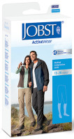 JOBST ActiveWear Knee-High Moderate Compression Socks Medium, White  BI110480-Each