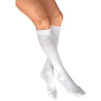 Anti-EM/GP Anti-Embolism Knee-High Seamless Elastic Stockings X-Large, White  BI111476-Each