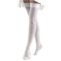 Anti-Embolism Thigh-High Elastic Stockings Small Short, White  BI111478-Each