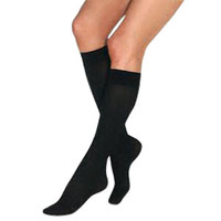Men's CasualWear Knee-High, 20-30 mmHg, Closed Toe, Large, Black  BI113118-Each