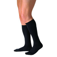 Knee-High Men's CasualWear Compression Socks Large Full Calf, Black  BI113136-Each