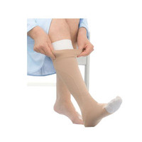 UlcerCare Knee-High Compression Stockings with Liner, Large, Beige  BI114481-Each