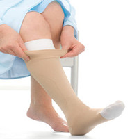 UlcerCare Knee-High Compression Stockings with Liner 2X-Large, Beige  BI114483-Each