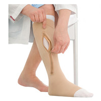 UlcerCare Right-Side Zipper Closure with 2 Liners, 30-40, Open, Beige, 3-XL  BI114530-Each