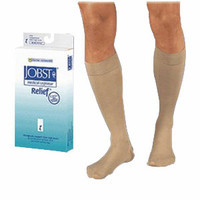Relief Knee-High Moderate Compression Stockings Large, Beige  BI114808-Each