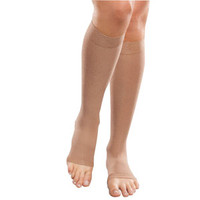 Opaque Knee-High Moderate Compression Stockings, Medium Petite, 15-20 mmHg, Natural  BI115070-Each