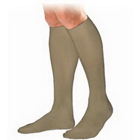 Men's Knee-High Ribbed Compression Socks Small, Khaki  BI115100-Each