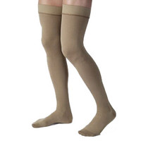 Men's Thigh-High Ribbed Compression Stockings Small, Khaki  BI115404-Each