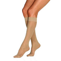 UltraSheer Women's Knee-High Moderate Compression Stockings X-Large Full Calf, Natural  BI119006-Each