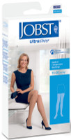 UltraSheer Thigh-High Compression Stockings With Silicone Lace Band Small, Black  BI119397-Each