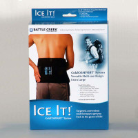 Ice It! ColdComfort Ice Pack Wrap with 3 Cold Packs 9" x 20"  BT550-Each