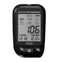 Glucocard Expression Blood Glucose Meter, Black