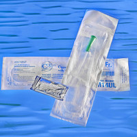 Male 14 French UShape Catheter Plus Lubricant Packet, 16"