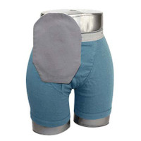 Daily Wear Pouch Cover, Closed End, Fits Flange Opening of 3/4" to 21/4", Overall Length 9", Gray