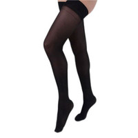 Health Support Vascular Hosiery 2030 mmHg, Full Length Thigh, Closed Toe, Sheer, Black, Short Size C