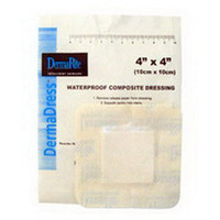 DermaDress Waterproof Composite Dressing 4" x 4"