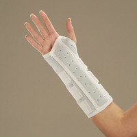 Wrist and Forearm Splint with Binding, Left Universal, 10"